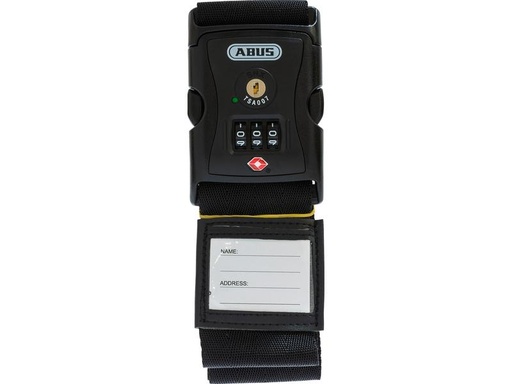 [90059168 1169332] Abus Reiseschloss Kofferband 620TSA/192 Schwarz