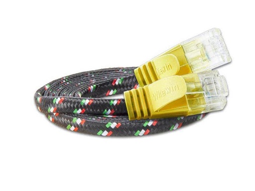 [90059599 355195] SLIM Slimpatchkabel RJ-45 - RJ-45, Cat 6, UTP, 0.25 m, Gelb