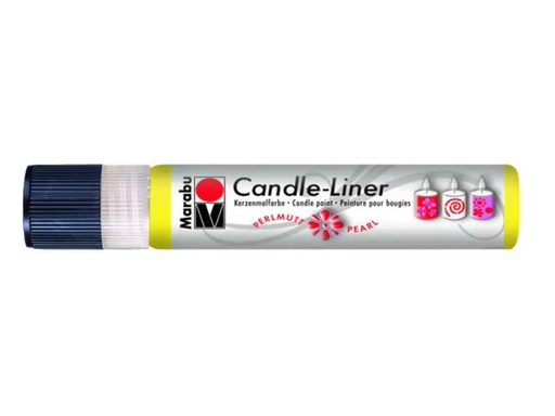 [90060003 648252] Marabu Kerzenmalfarbe Candle-Liner 25 ml, Gelb
