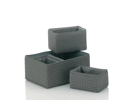 [90060167 566168] Kela Aufbewahrungskorb Rimossa 5 Stück, Grau