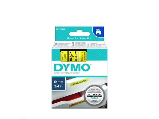 [90060246 112859] DYMO Beschriftungsband D1 Schwarz auf Gelb