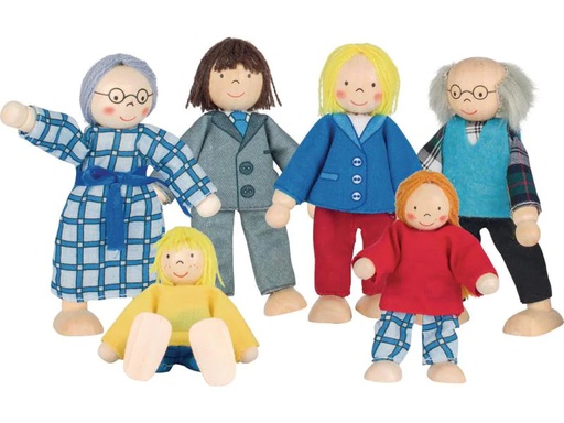 [90060252 657635] Goki Biege Puppe City Familie