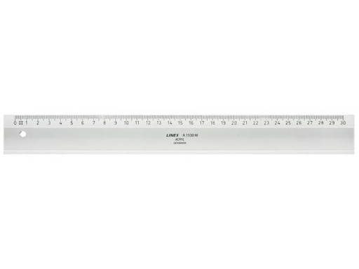 [90060300 514789] Linex Lineal mit Tuschekante, 30 cm