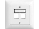 Feller EDIZIOdue Montageset UP Keystone 2-fach leer, Geradauslass
