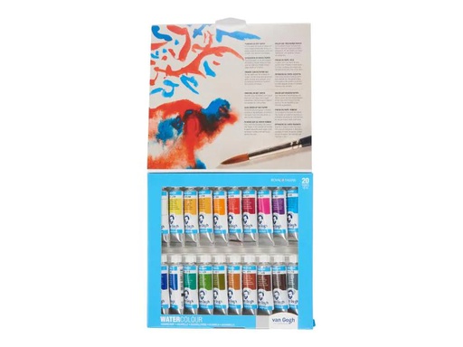 [90060582 995789] Van Gogh Aquarellfarbe Malkasten 20er-Set, Mehrfarbig