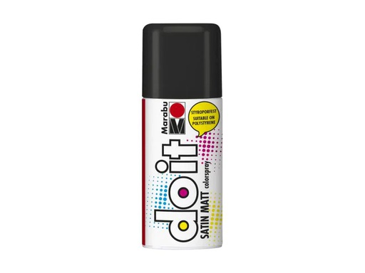 [90060865 556542] Marabu Sprühfarbe do it Satin 150 ml, Schwarz