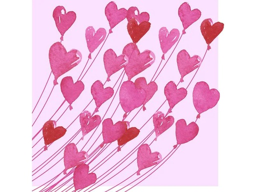 [90061121 1167056] Paper + Design Papierservietten Love 33 cm x 33 cm, 20 Stück