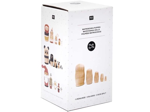 [90061292 959491] Rico Design Holzartikel Matroschka 5-teilig