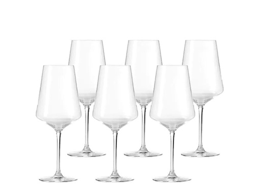[90061334 552310] Leonardo Rotweinglas Puccini 750 ml, 6 Stück, Transparent
