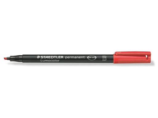 [90006120 914787] Staedtler Folienstift Lumocolor 314 B Rot, permanent