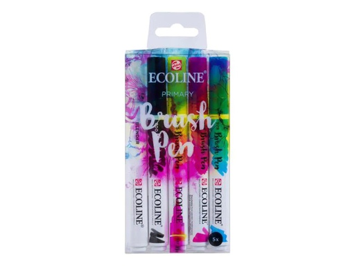 [90061473 997067] Talens Brushpen Ecoline  5er Set, Primär