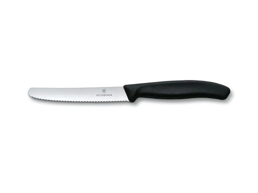 [90061650 566593] Victorinox Tafelmesser Swiss Classic 6 Stück, Schwarz