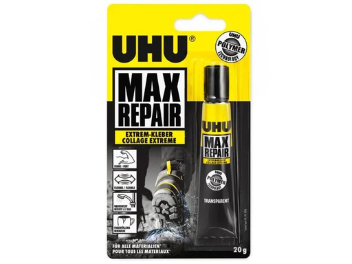 [90061981 683239] UHU Alleskleber Max Repair 1 Stück, Transparent