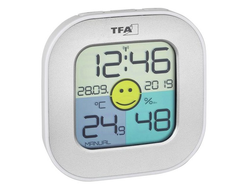 [90006181 1086719] TFA Dostmann Thermo-/Hygrometer FUN, Silber