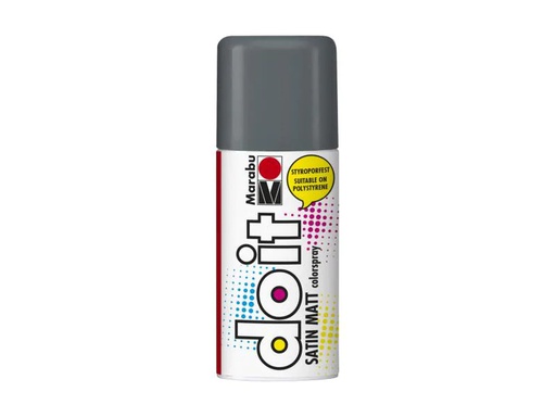 [90062105 556539] Marabu Sprühfarbe do it Satin 150 ml, Dunkelgrau