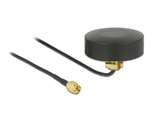 [90062116 1126634] Delock WLAN-Antenne Outdoor, 1.5m Kabel RP-SMA 2 dBi Rundstrahl