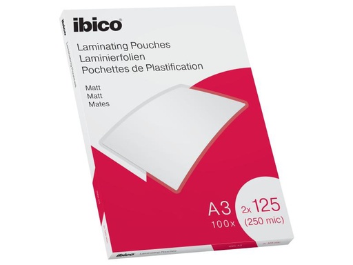 [90062442 992938] Ibico Laminierfolie A3, 125 µm, 100 Stück, Matt