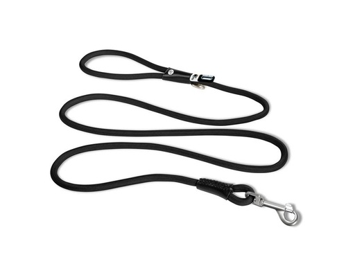 [90062557 1111244] curli Hundeleine Stretch Comfort Black ø 8 mm / 1.8 m