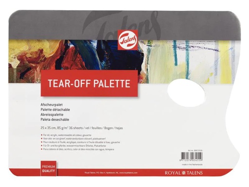 [90062642 997098] Talens Farbpalette zum Abreissen 25 x 35 cm, 36 Bögen