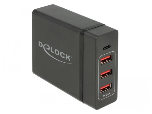 [90062731 877912] Delock USB-Wandladegerät 63974 3x USB-A + 1x USB-Type-C PD