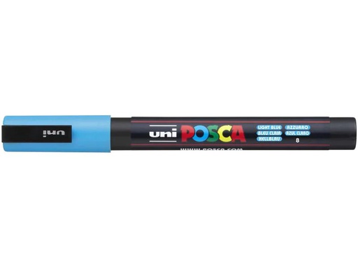 [90006259 779929] Uni Permanent-Marker POSCA 0.9-1.3 mm Hellblau