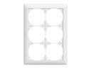 Feller EDIZIOdue Abdeckrahmen 2 x 3, weiss