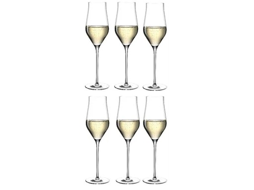 [90063167 1189230] Leonardo Champagnerglas Brunelli 340 ml, 6 Stück, Transparent