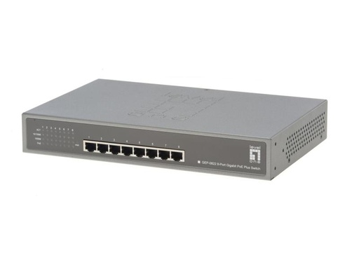 [90063478 186968] LevelOne PoE+ Switch GEP-0822 8 Port