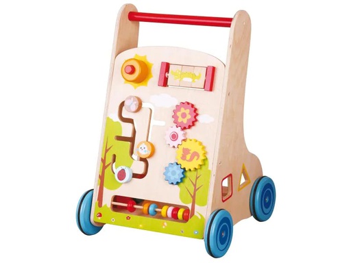 [90063569 886569] Spielba Holzspielwaren Lauflernhilfe Aktivitätswagen (7 in 1)
