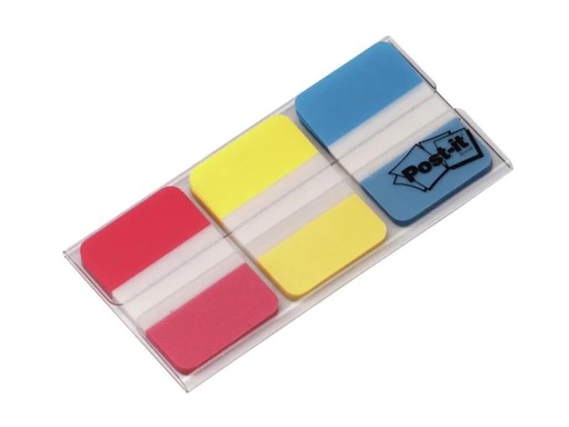 [90063923 298192] Post-it Page Marker Index Strong Rot/Gelb/Blau, 3 Stück