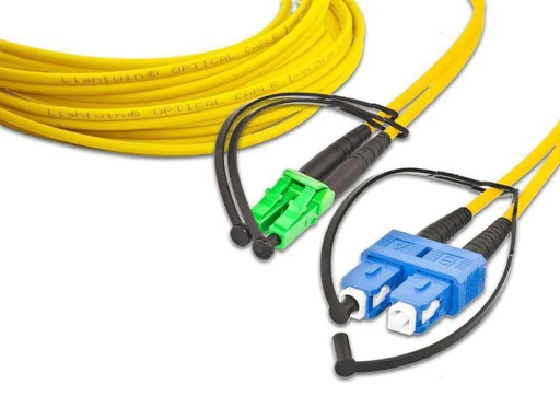 [90064061 134547] Lightwin LWL-Patchkabel LC/APC-SC, Singlemode, Duplex, 3m