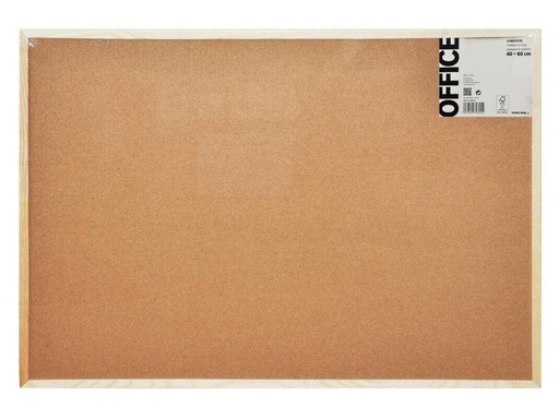 [90064094 879877] Office Pinnwand 60 cm x 40 cm, Braun
