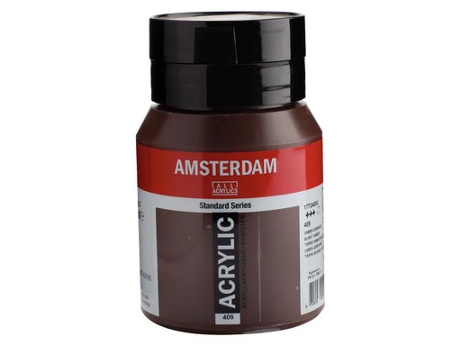 [90006395 995983] Amsterdam Acrylfarbe Standard 409 Umbra gebr. halbtransparent, 500 ml