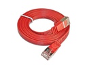 SLIM Slimpatchkabel RJ-45 - RJ-45, Cat 6, STP, 0.25 m, Rot