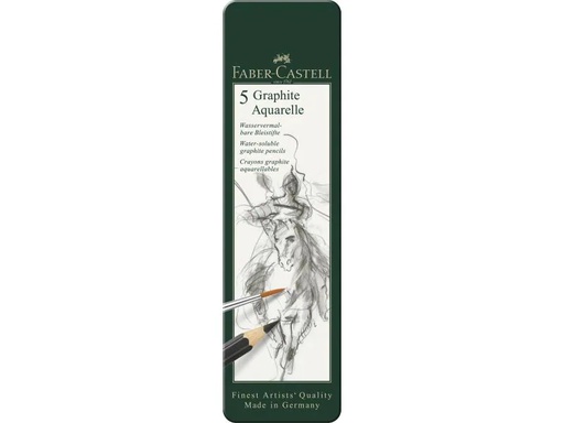 [90064815 924258] Faber-Castell Bleistift Graphite 5 Stück im Metalletui