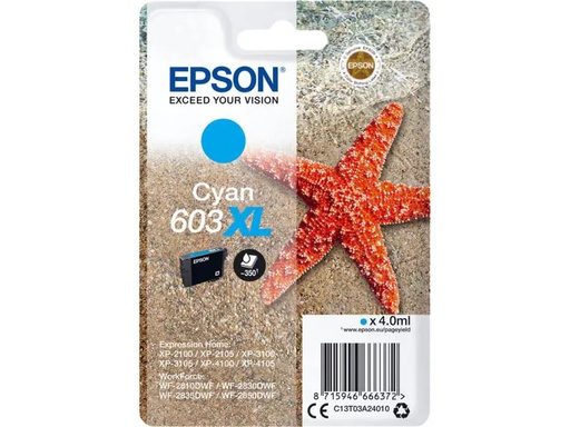 [90064841 1002097] Epson Tinte 603XL / C13T03A24010 Cyan