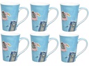 Mila Teetasse Summer Cats 350 ml, 6 Stück, Blau