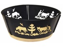 Heidi Cheese Line Fondue-Brotkorb Alpes Ø 25 cm Braun/Schwarz