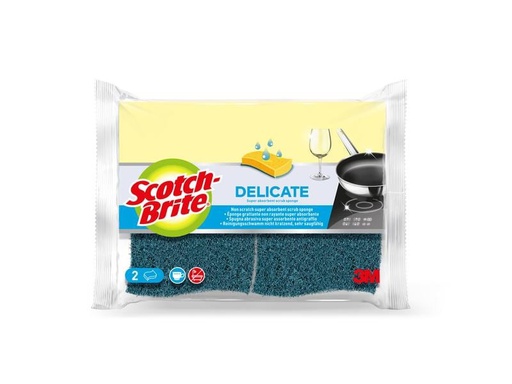 [90065653 284227] Scotch-Brite Schwamm Scotch-Brite Cellulose Delicate 2 Stück