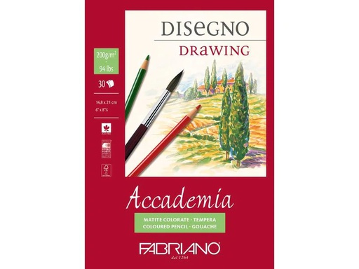 [90065776 1116227] Fabriano Zeichenblock Drawing A5, 30 Blatt