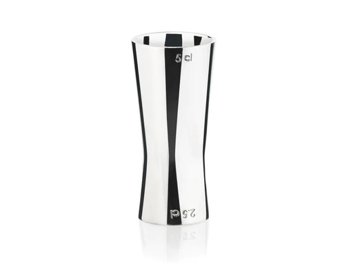 [90065796 920718] Zone Denmark Cocktail-Doppelmass Rocks 50/25 ml, Silber