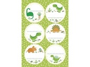 Braun + Company Motivsticker Funny Dinos 4 Stück