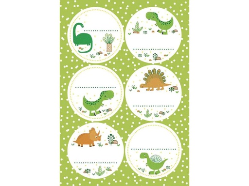 [90066265 946080] Braun + Company Motivsticker Funny Dinos 4 Stück