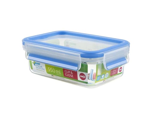 [90066333 796399] Emsa Vorratsbehälter Clip &amp; Close 0.55 l, Transparent