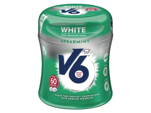 [90066416 1128894] V6 Kaugummi White Spearmint 87 g