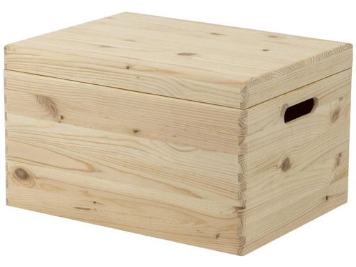 [90066492 1082393] Holz Zollhaus Aufbewahrungsbox mit Deckel, Kiefer 30 x 23 x 40 cm, Braun