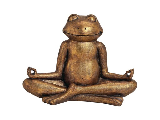[90006628 1018619] G. Wurm Dekofigur Yoga Frosch
