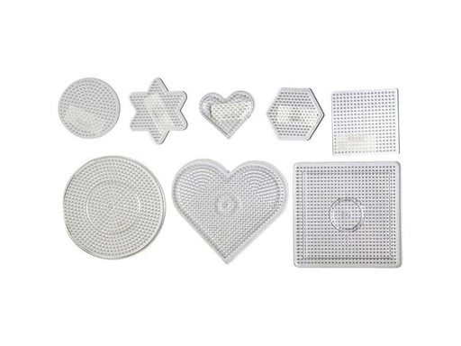 [90066655 738010] Creativ Company Bügelperlen Platten 8er Transparent