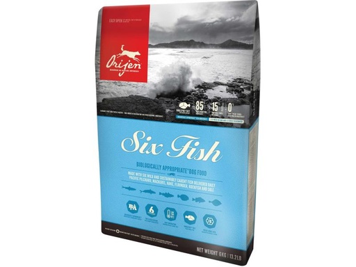[90066706 1024538] Orijen Trockenfutter Dog Six Fish 2 kg