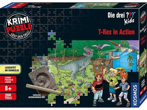 [90066783 1094592] Kosmos Krimi-Puzzle Die drei??? T-Rex in Action